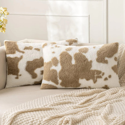 Woaboy Luxury Faux Fur Cushions