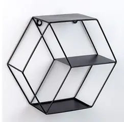 Hexagon Wall Shelf Decor Rack